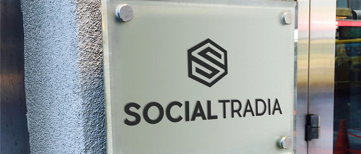 Social Tradia office sign