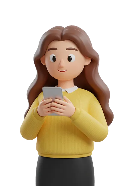 Woman using a phone