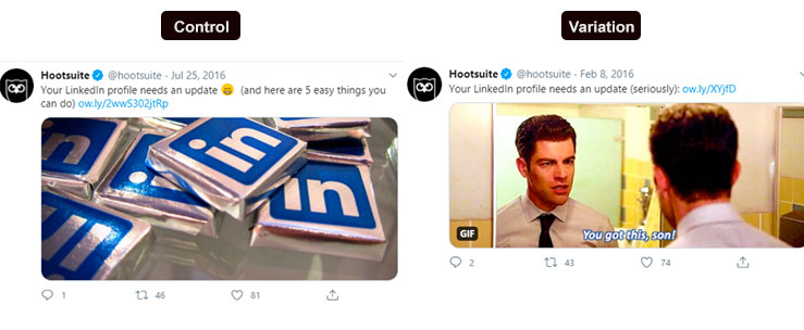 hoodsuite a/b testing on facebook