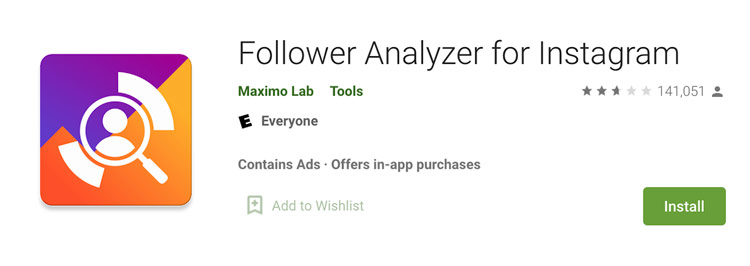 Follower Analyzer for Instagram