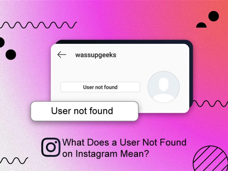 User Not Found on Instagram