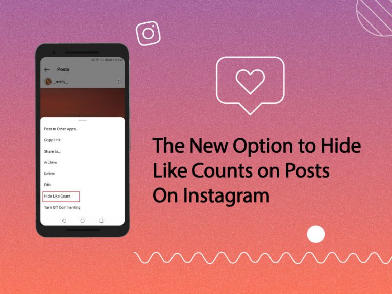 Hide like counts on Instagram post