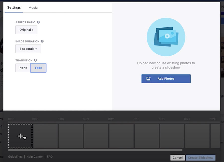 How To Make A Slideshow On Facebook Social Tradia