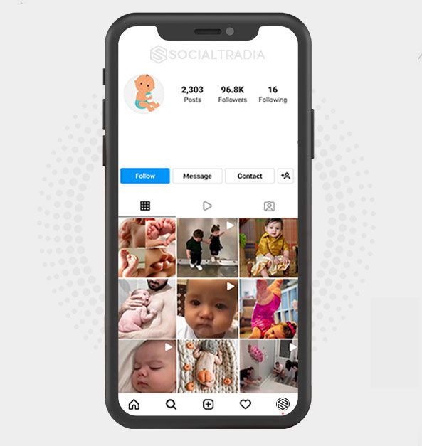 buy Instagram account Cute Baby (213 k Followers)