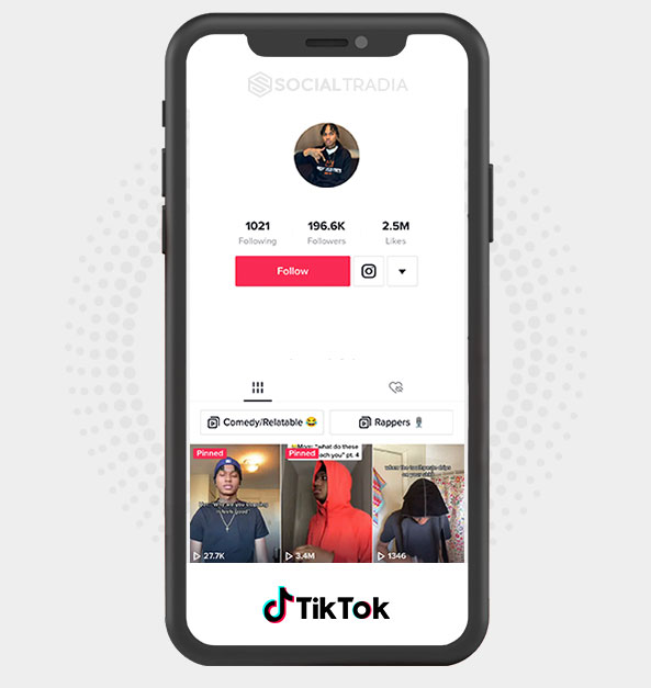 TikTok account About TikTok  (196 k Followers)