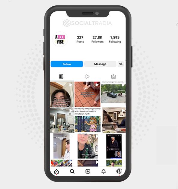 buy Instagram account TeenClub (61.4 k Followers)