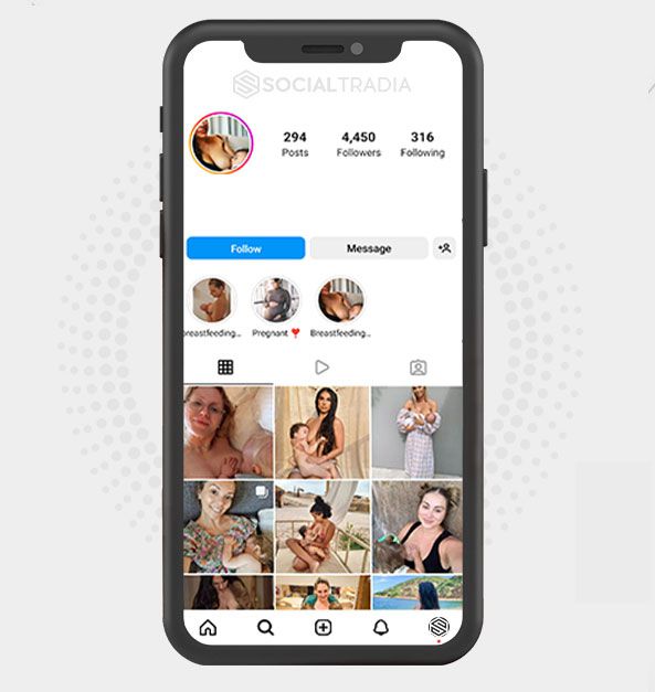 buy Instagram account Breastfeeding Now (114 k Followers)