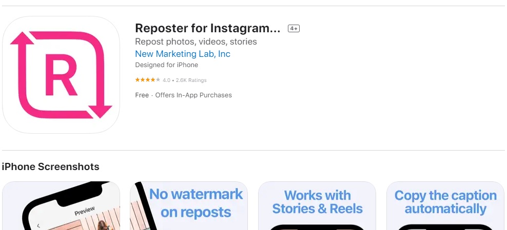Reposter for Instagram