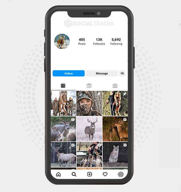 Instagram account Love Hunting (148 k Followers)