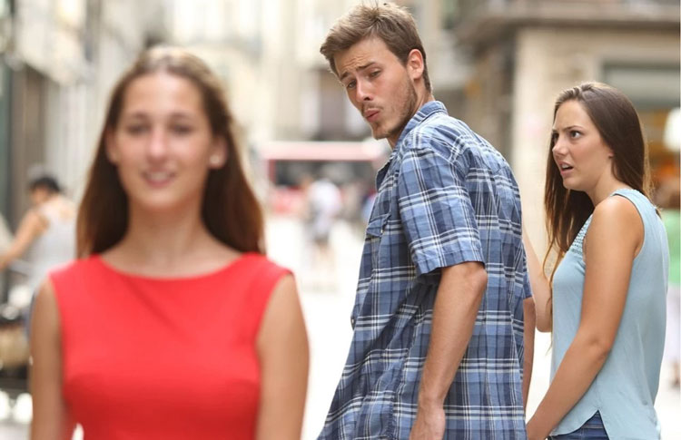 meme example: cheating boyfriend