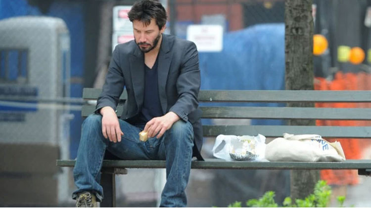keanu sad meme on Instagram