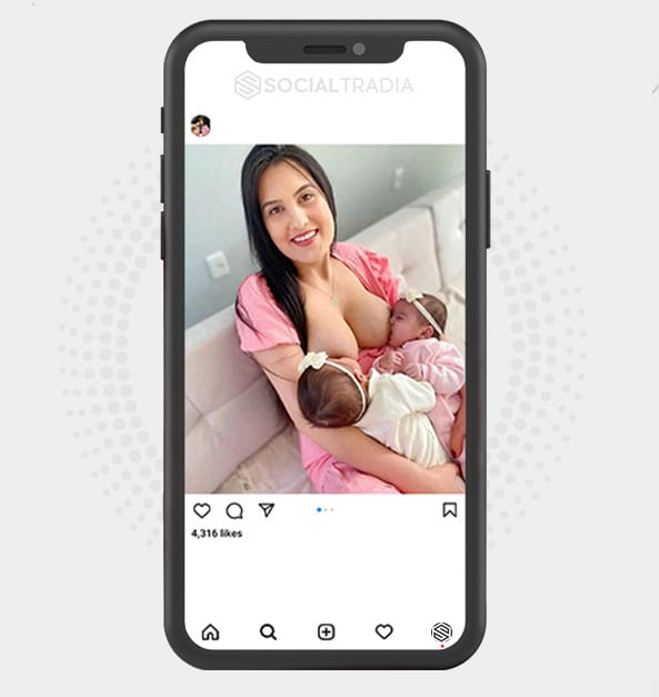 buy Instagram account Breastfeeding Moments (358 k Followers)