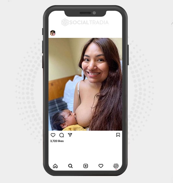 buy Instagram account Breastfeeding Moments (358 k Followers)