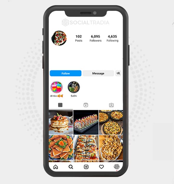 Instagram account Eating Love (6 k Followers)