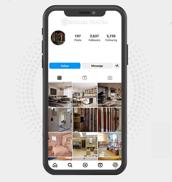 buy Instagram account Interior Set (2.6 k Followers)