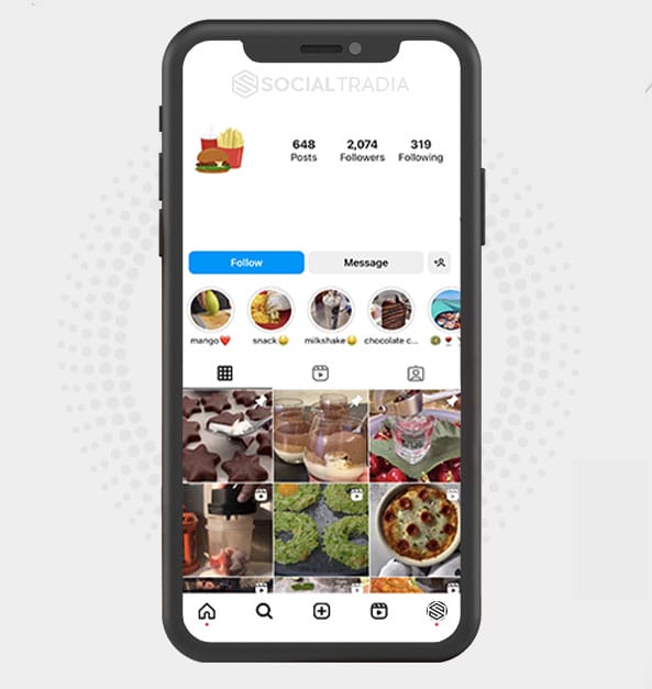 Instagram account CookingPlace (2 k Followers)