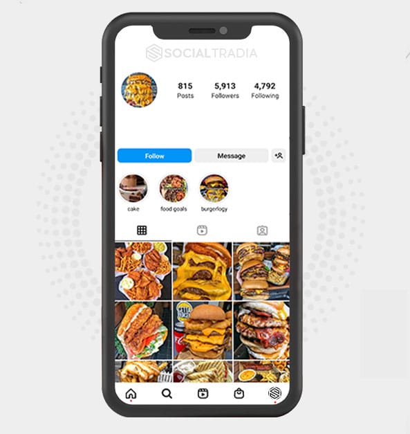 buy Instagram account Found Foodie (5.9 k Followers)