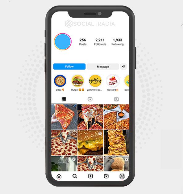 Instagram account FoodArmy (2.2 k Followers)