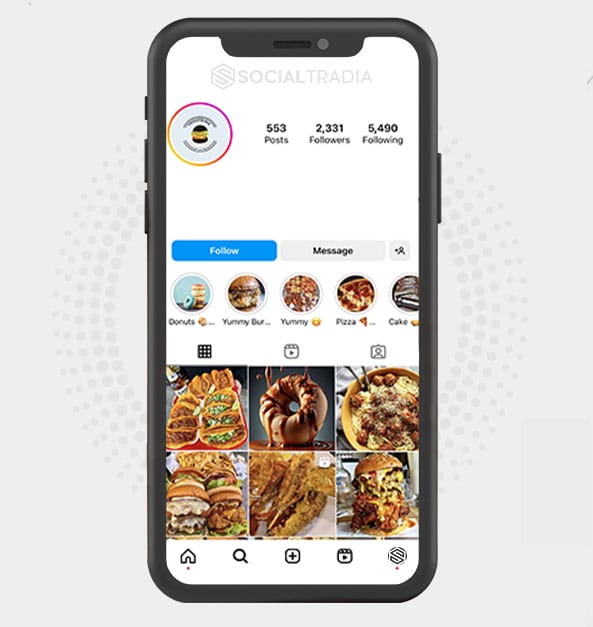 Instagram account FoodyBags (2.3 k Followers)