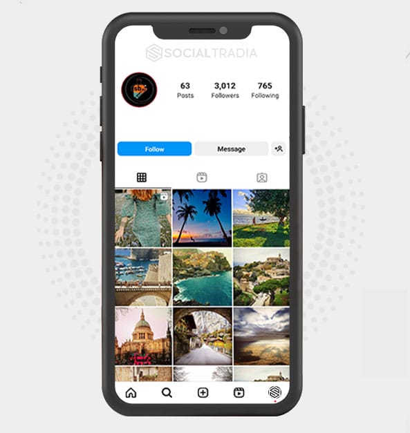 Instagram account TravelRich (3 k Followers)