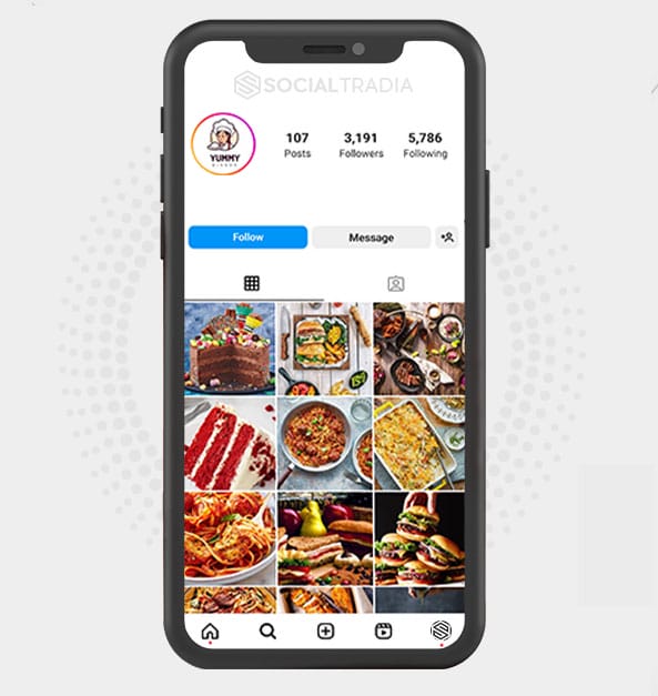 Instagram account CookingZone (3.1 k Followers)