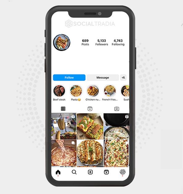 buy Instagram account Cooking Gallery (5.1 k Followers)