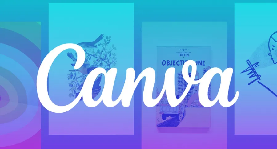 Canva logo with a blue background