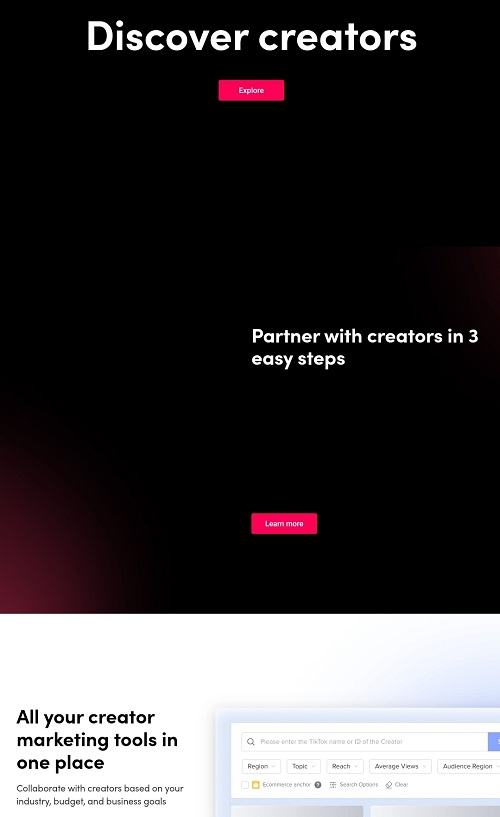 TikTok Creator marketplace