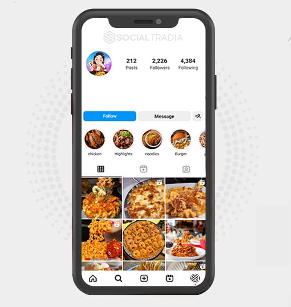 buy Instagram account Cook Vibes (2.2 k Followers)
