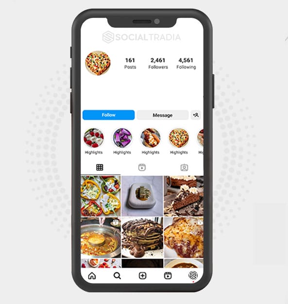 buy Instagram account FoodExplore (2.4 k Followers)