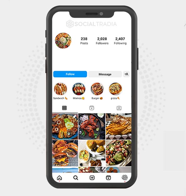 buy Instagram account FoodyItem (2 k Followers)