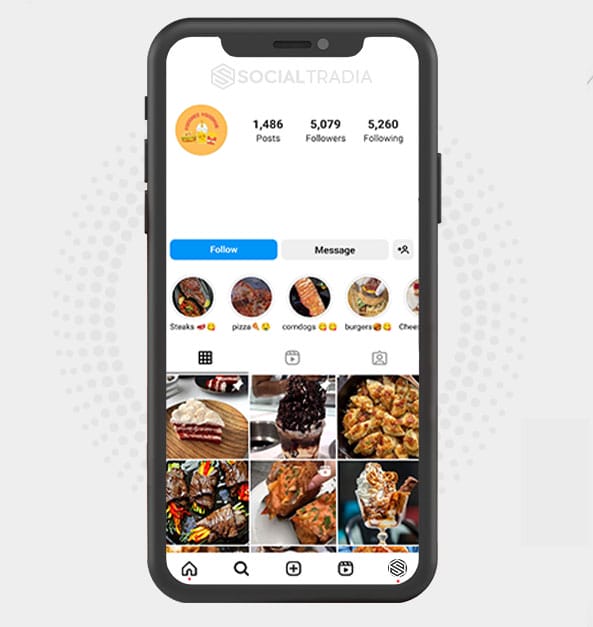buy Instagram account Meal Club (5 k Followers)