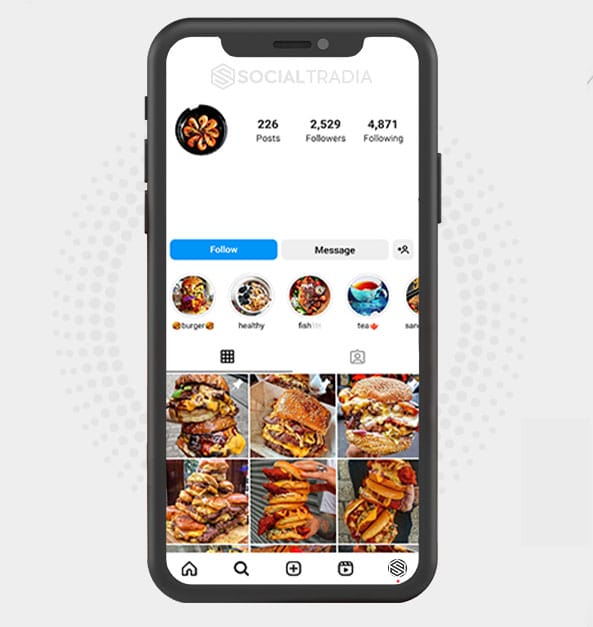 buy Instagram account Cooking Center (2.2 k Followers)