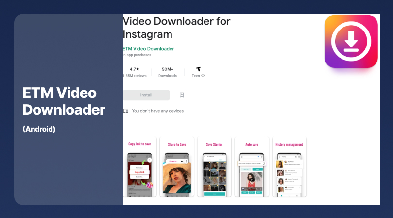 ETM Video Downloader Screenshot