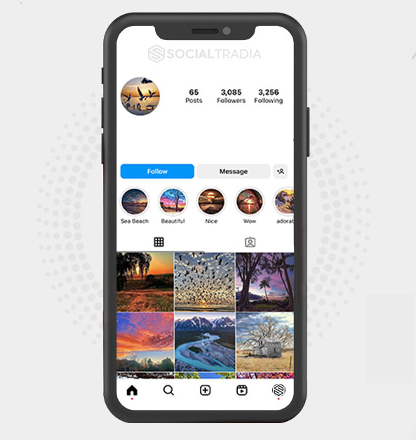 buy Instagram account Nature Moment (3 k Followers)