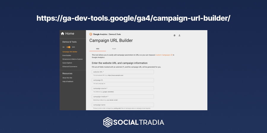 UTM link builder