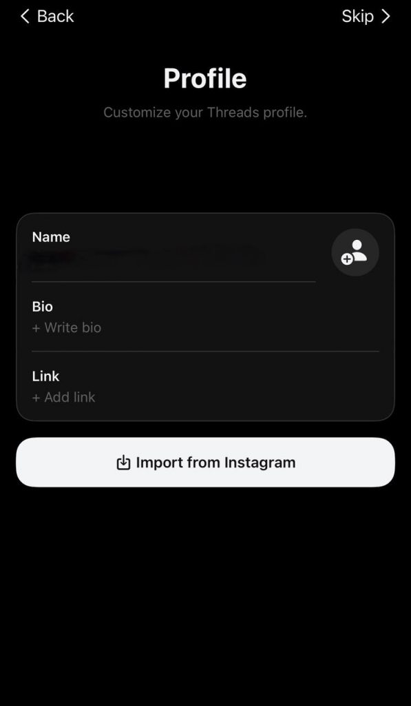 Instagram Threads Profile 