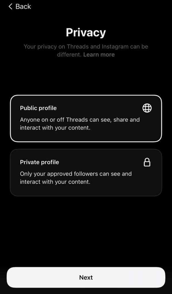 Instagram Threads Privacy 