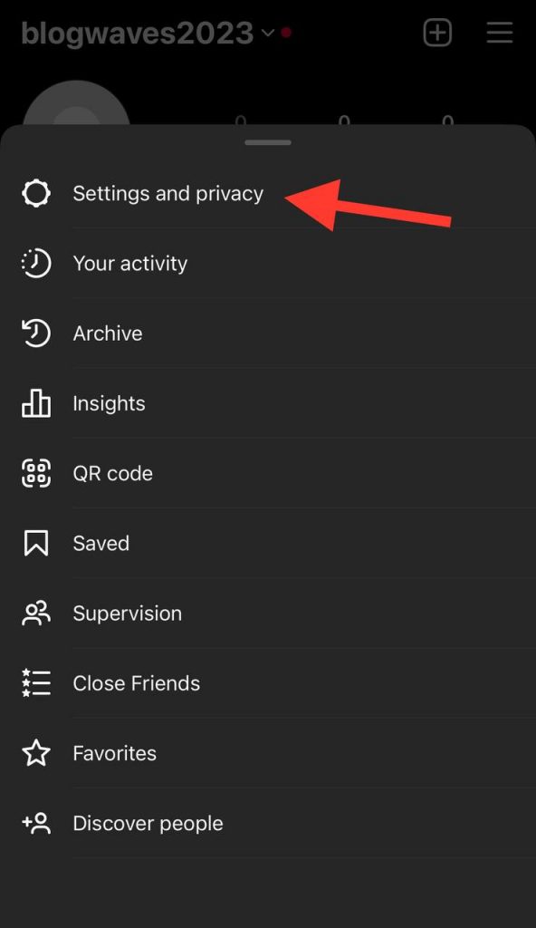 Find Setting in the menu