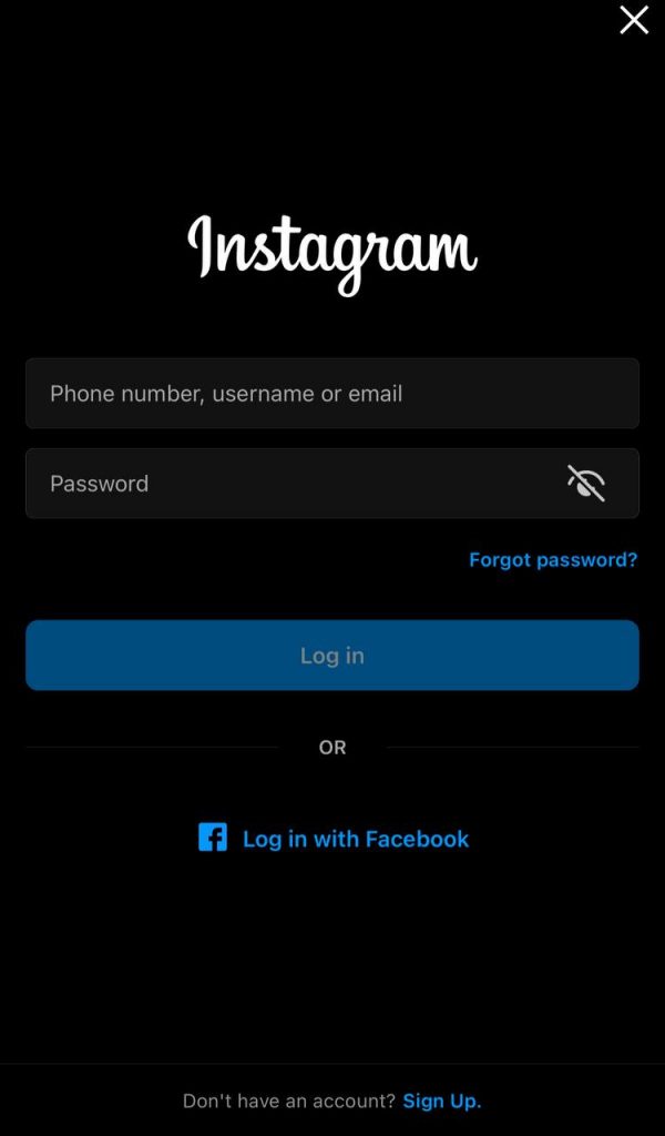 Login to Instagram