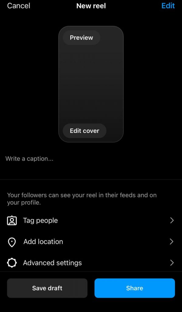 Resize, Download, and Share IG reel