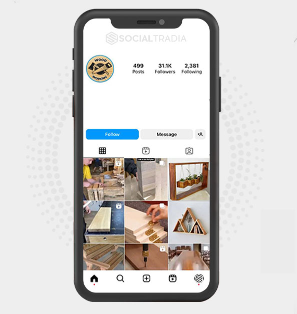 buy Instagram account Wood Craft (78.2 k Followers)