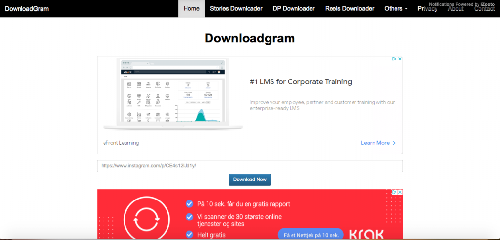 downloadgram a tool to download IG posts