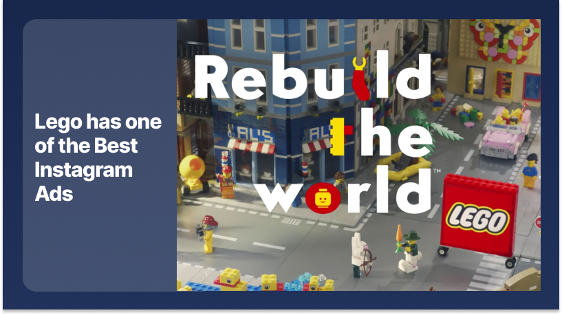Lego as one of best IG ads