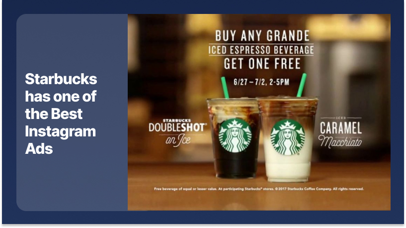Starbucks as one of best IG ads