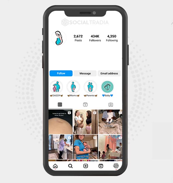 buy Instagram account PregnancyPosts (434 k Followers)