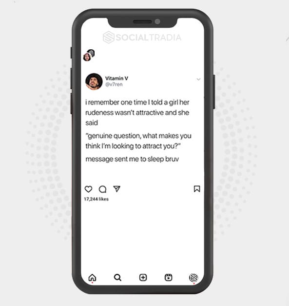 Instagram account Tough Stand (242 k Followers)