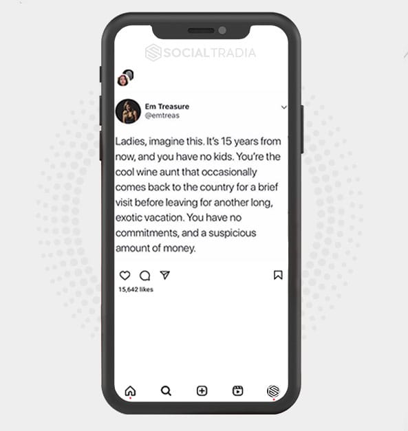 Instagram account Tough Stand (242 k Followers)
