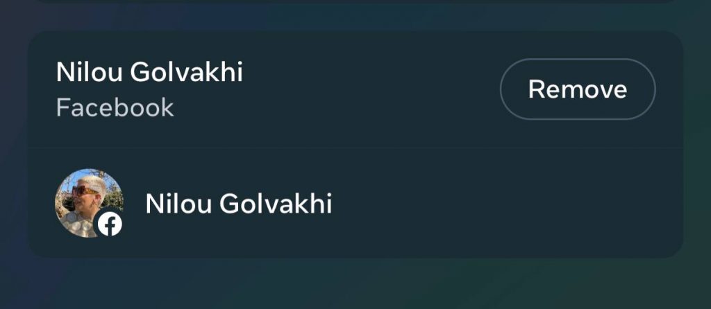 choose your Facebook acc