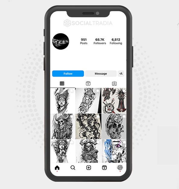 Instagram account Tattoo Post (64.2 k Followers)